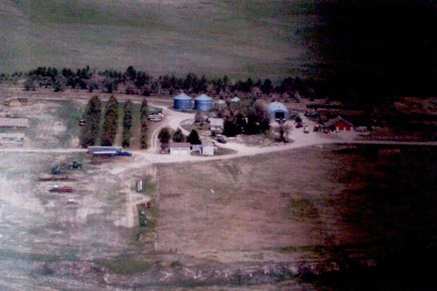 2015 aerial view of Saffer Farms.