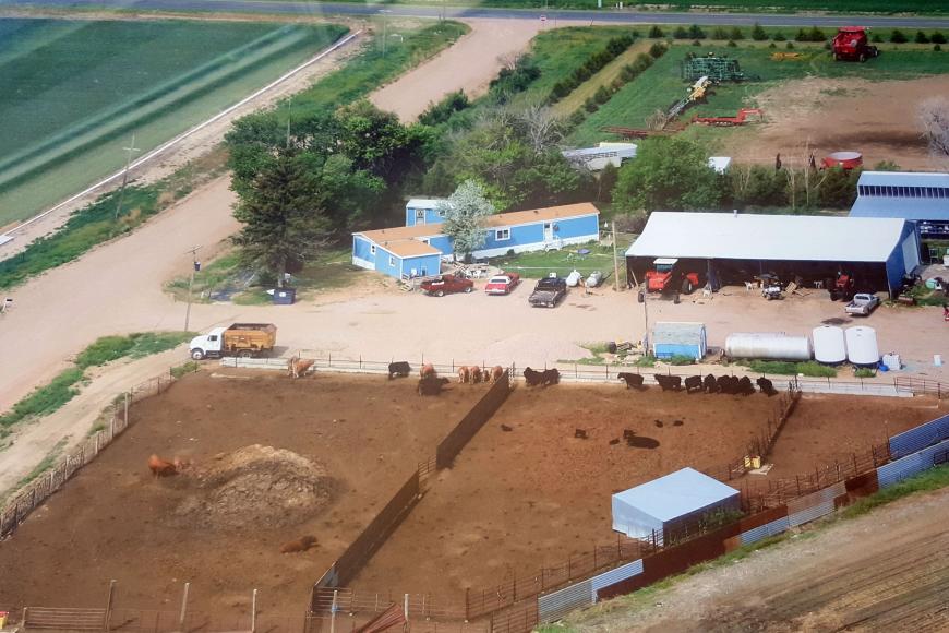 Wacker Farms & Livestock 2007 aerial view.