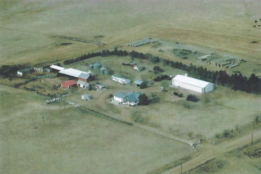 2015 aerial view of the ranch.