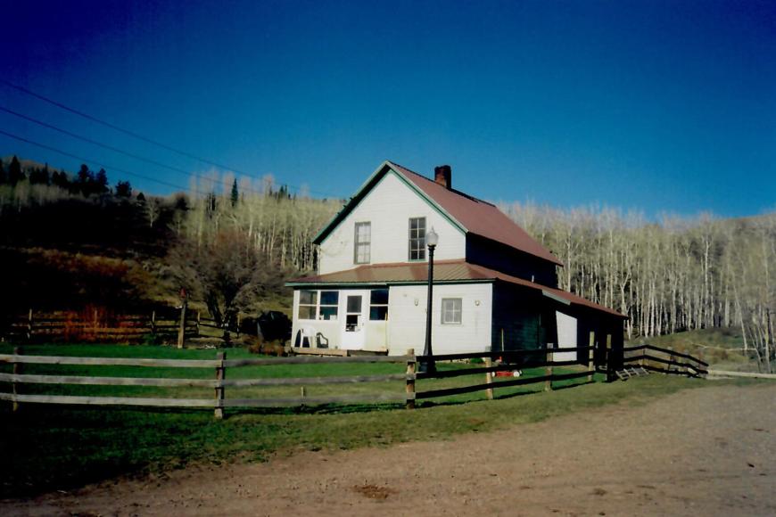 A present day view of the Redmond Ranch house.