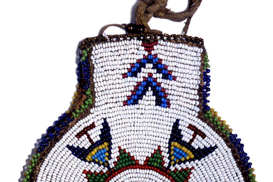 Ute beaded pouch