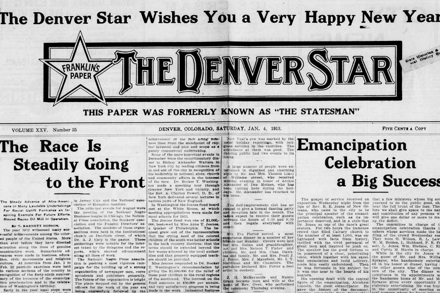 front page of The Denver Star