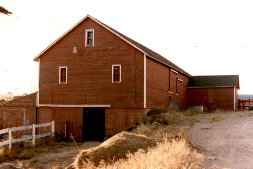 Bank barn on the RLS Ranch.