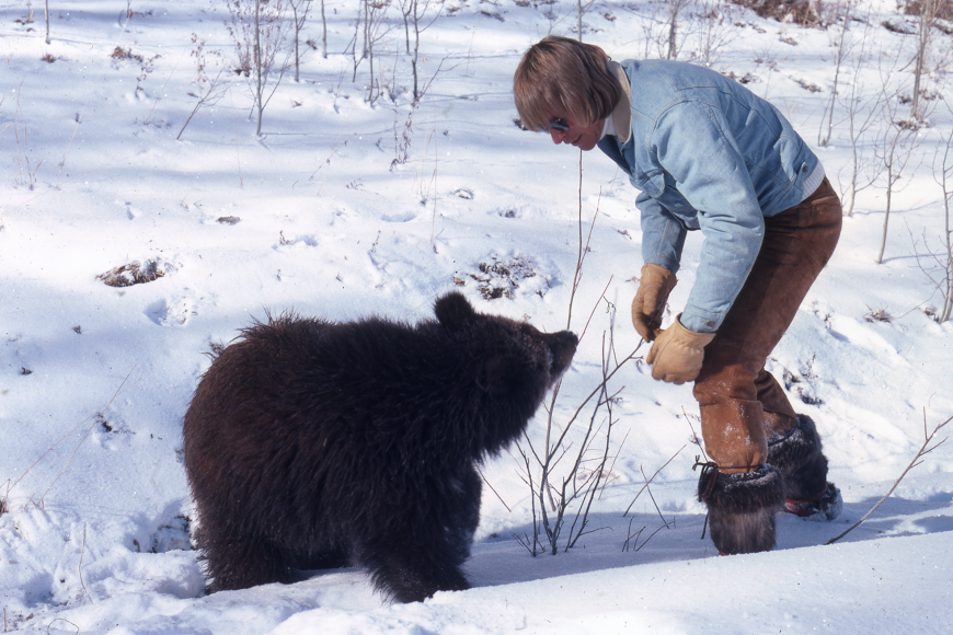 John Denver with Bear Cub