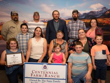Members of the Vermillion Family at the Centennial Farms & Ranches celebration