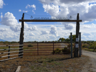 Ranch entrance gate.