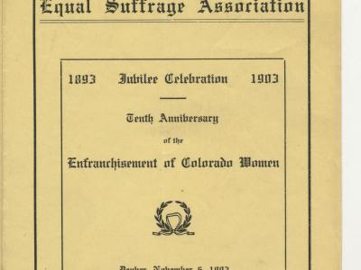 1903 Jubilee Celebration Program