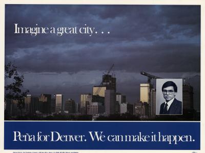 Postcard from Pena campaign for mayor