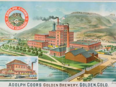 The Coors Brewery in Golden in About 1900 