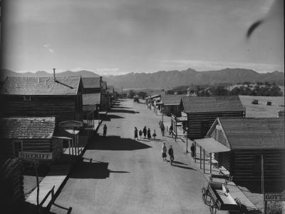 An aerial view of Buckskin Joe’s movie era taken by Karol Smith, one of the site’s developers, in 1958.