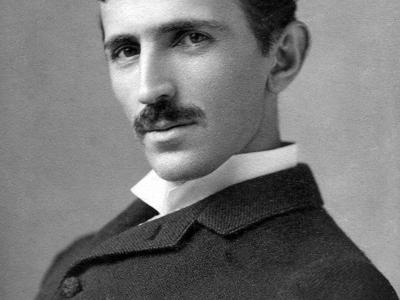 A portrait of Nikola Tesla