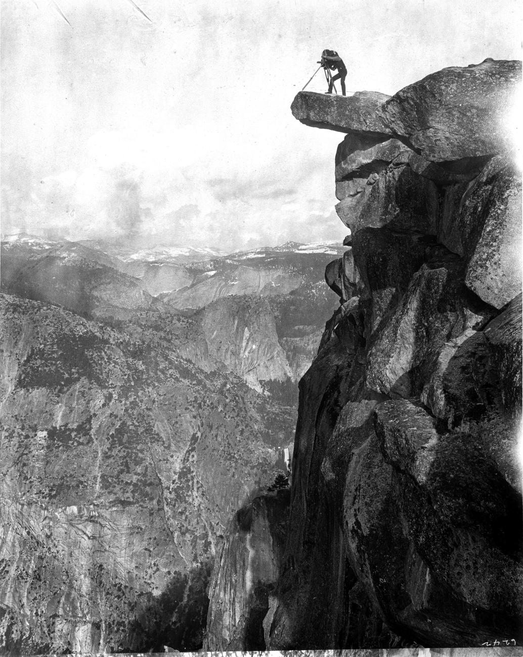 William Henry Jackson on Glacier Point in Yosemite National Park