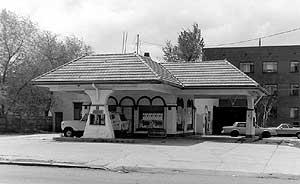 Example of House with Canopy Gas Station Type
