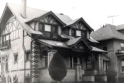 A residential house in the Craftsman architectural style.