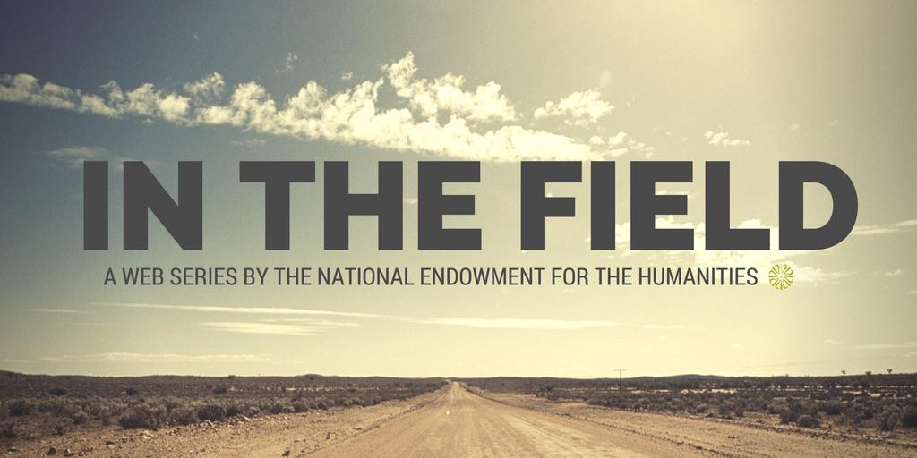 In the Field web series logo featuring the title and a lone dirt road extending toward the horizon. 