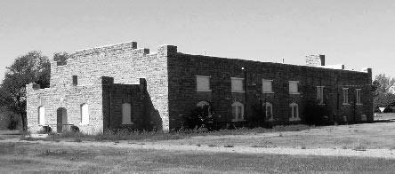 Black and white photo of a WPA Rustic gymnasium (5BA.1146).