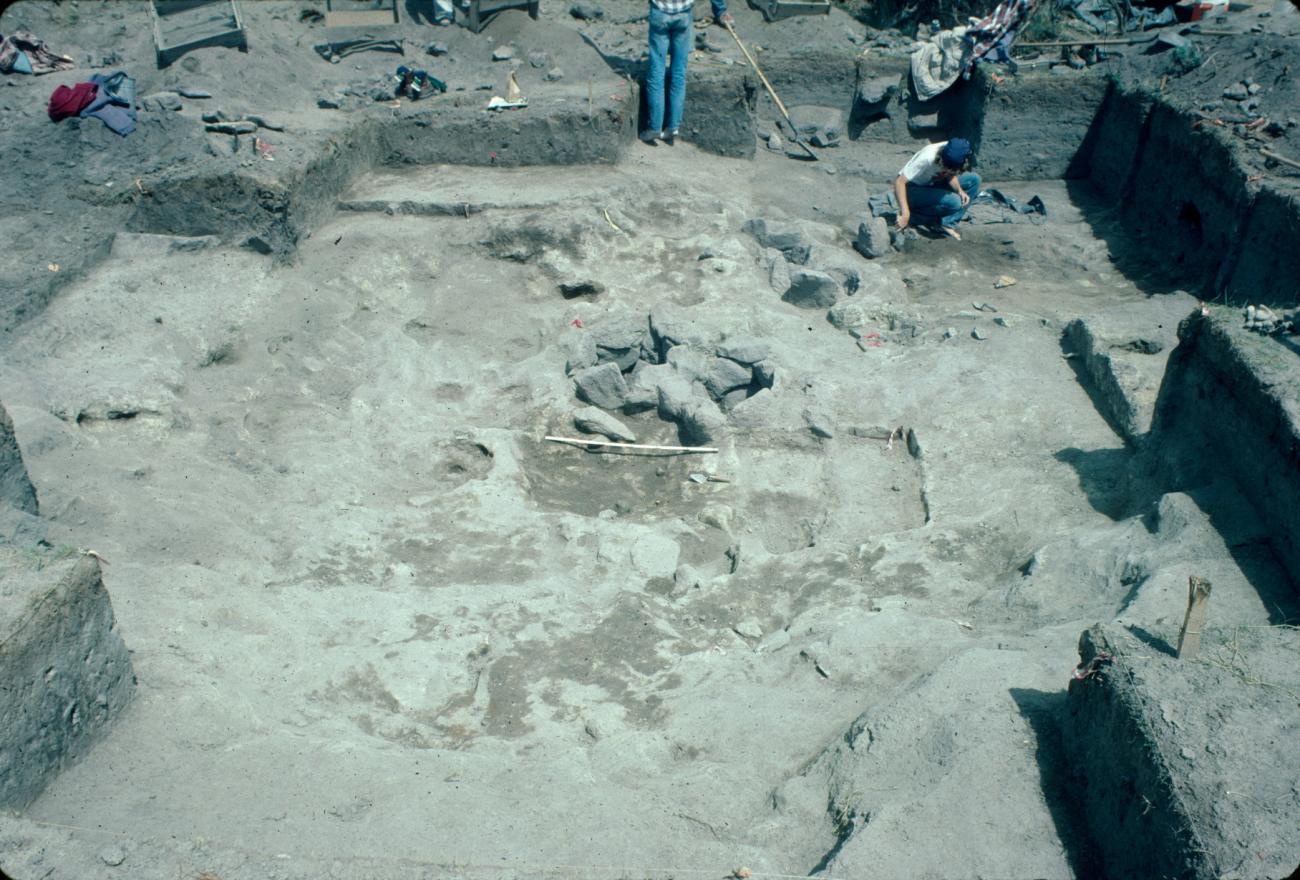 An excavated pithouse at the Yarmony site.
