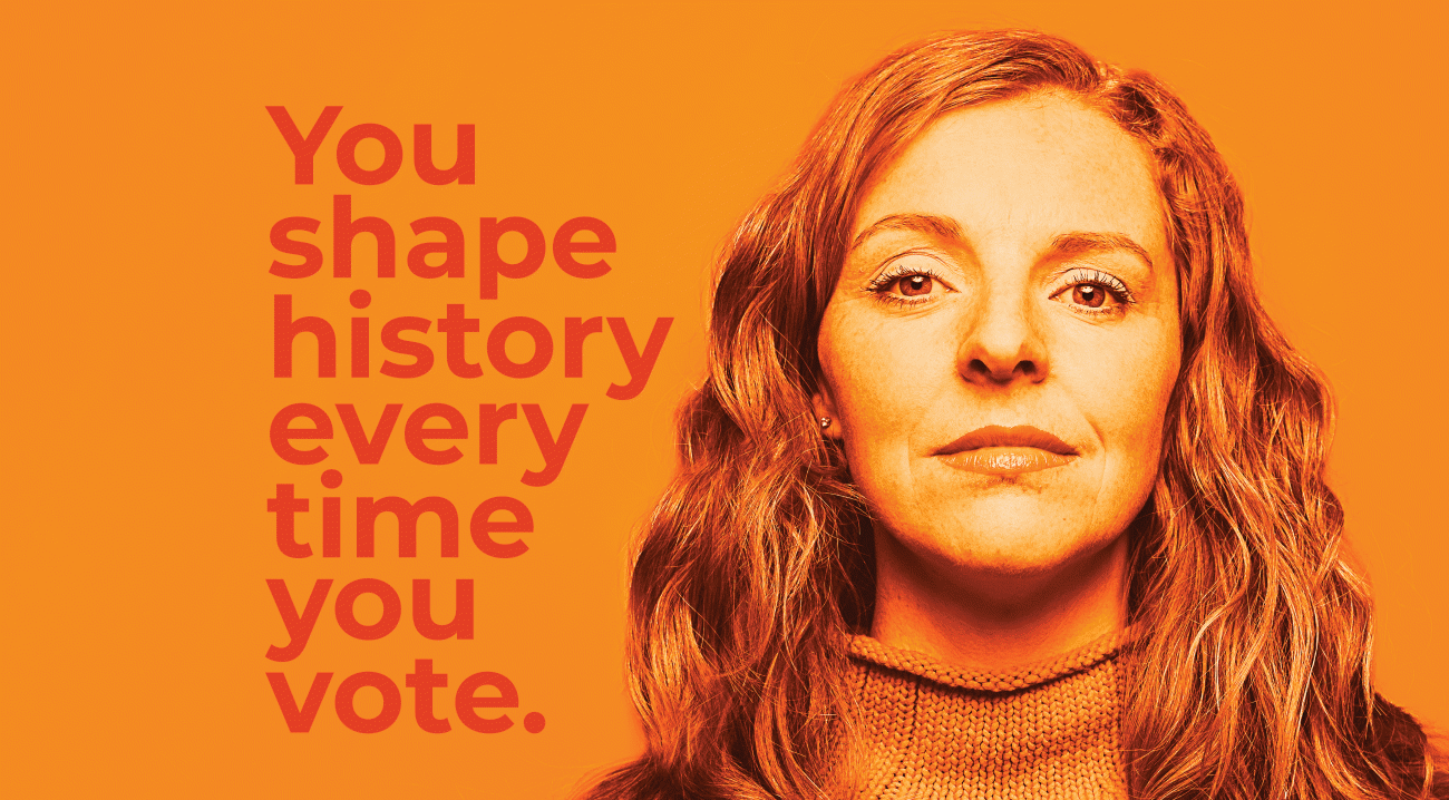 Womens Vote Centennial orange image type