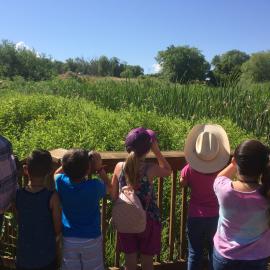 Kids exploring during Hands-On History at the Ute Indian Museum