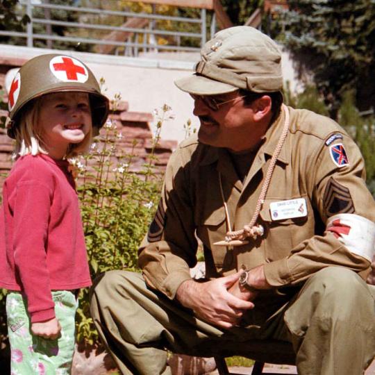 10th Mtn Division soldier with girl